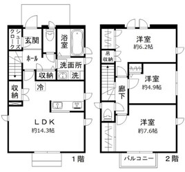 若松町戸建 F棟の物件間取画像